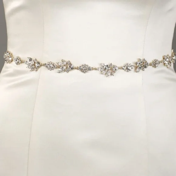 NEVER USED/OPENED: Bel Aire Bridal belt - Style BT072 in silver Bel-Aire-Bridal-6730-HP2.jpg?  main image 3